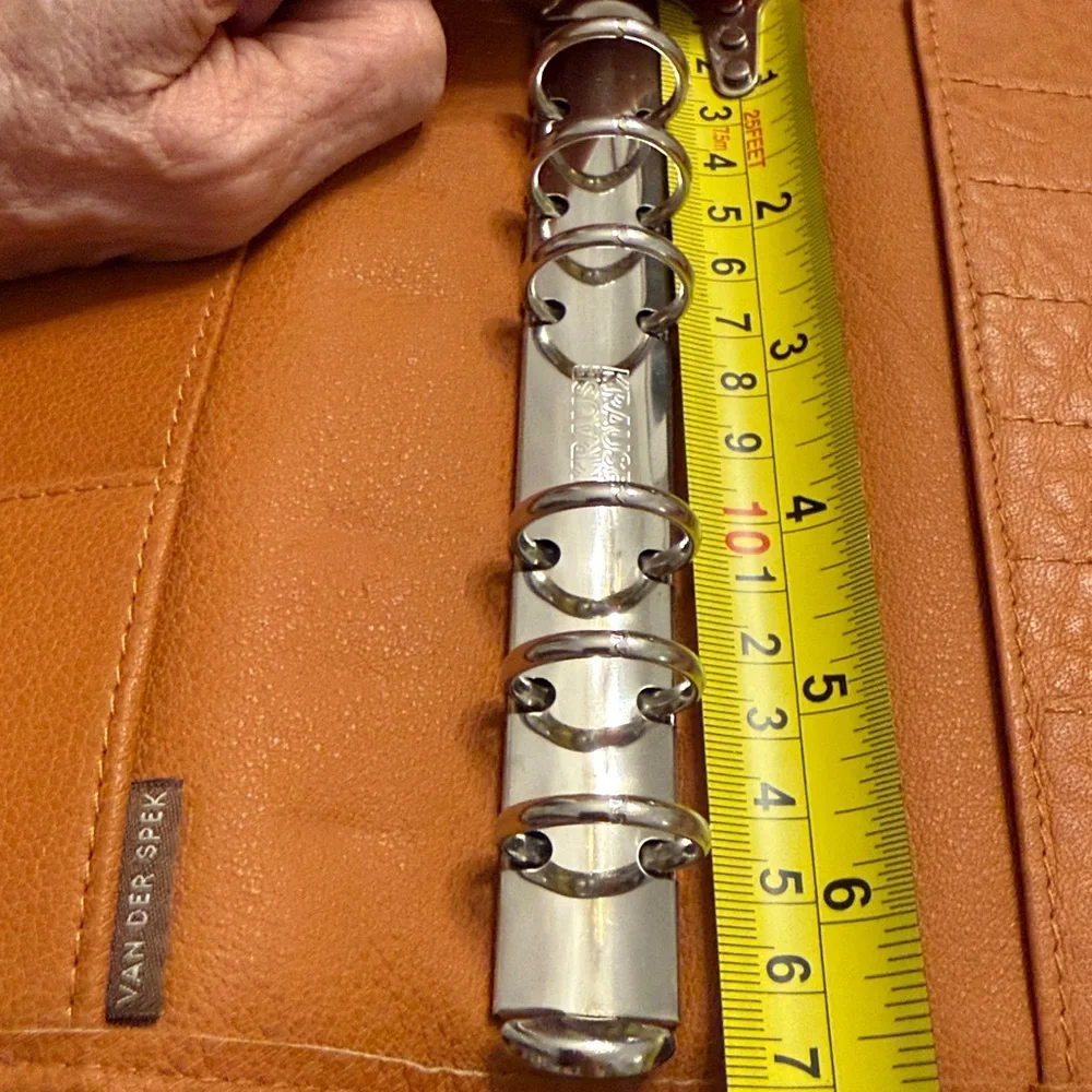 Leather Planner Organizer in Tan - Classic Home Office Accessory